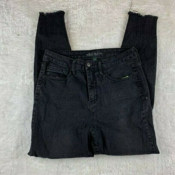 Wild Fable High Rise Skinny Womens Jeans 8 Black Ripped Torn Distressed … - Picture 3 of 4